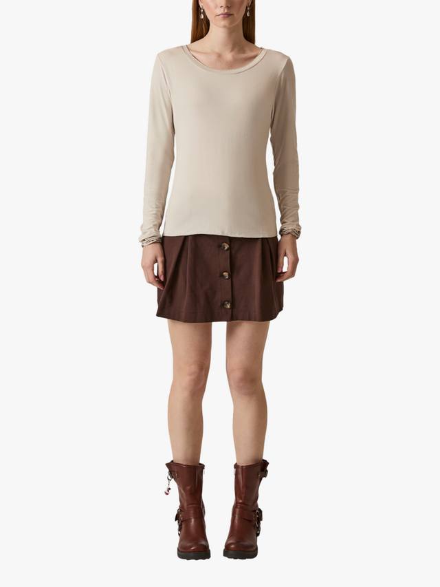 

Топ с длинными рукавами Shimmer Trim James Lakeland, Beige