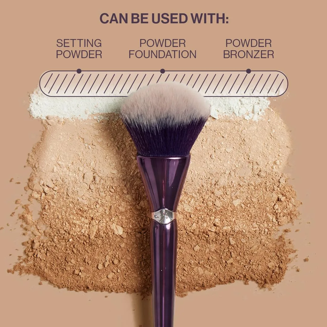 Кисть для макияжа Anisa Beauty Multi-Powder Brush Large для пудры, румян, бронзера и тональной основы, мягкие веганские волокна — фото 4