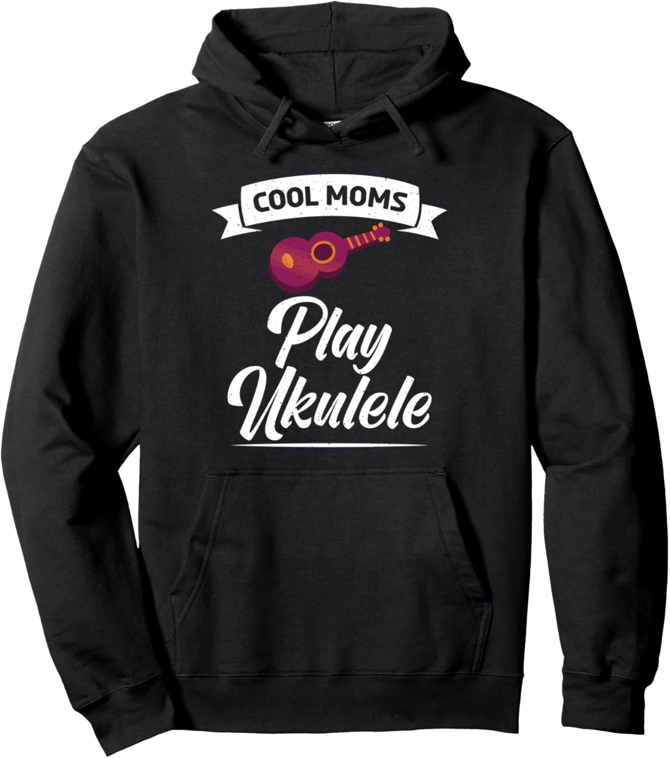 

Толстовка Cool Moms Play Ukulele Uke Music Ukulele Mom Hoodie Ukulele Player Gift & Accessories, черный