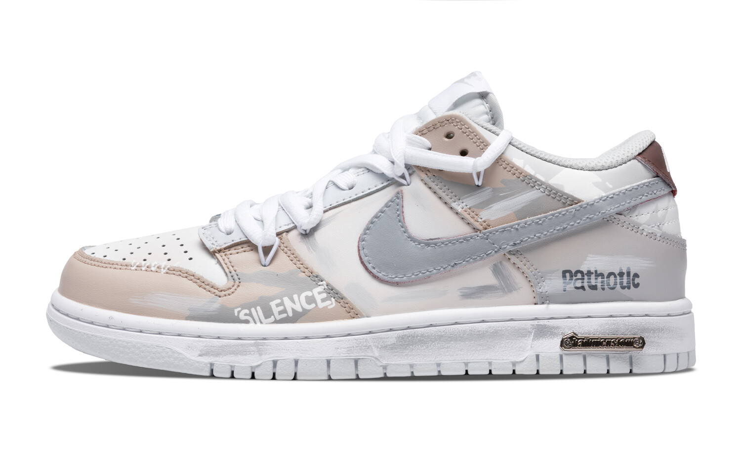 

Кроссовки Nike Dunk Skateboarding Shoes Men Low-top White/gray, хаки