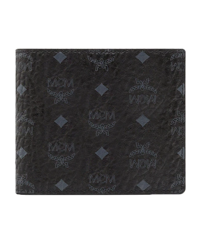 

Складной кошелек с отделением для монет из ткани Visetos Original. Mcm, черный