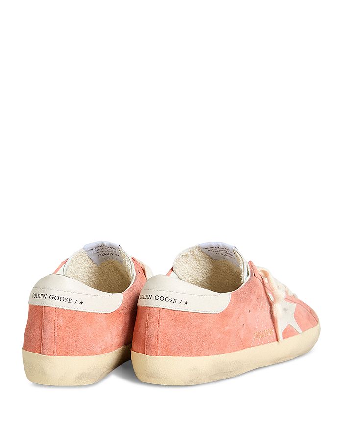 Мужские кроссовки Super Star на шнуровке из замши Golden Goose, розовый — фото 3