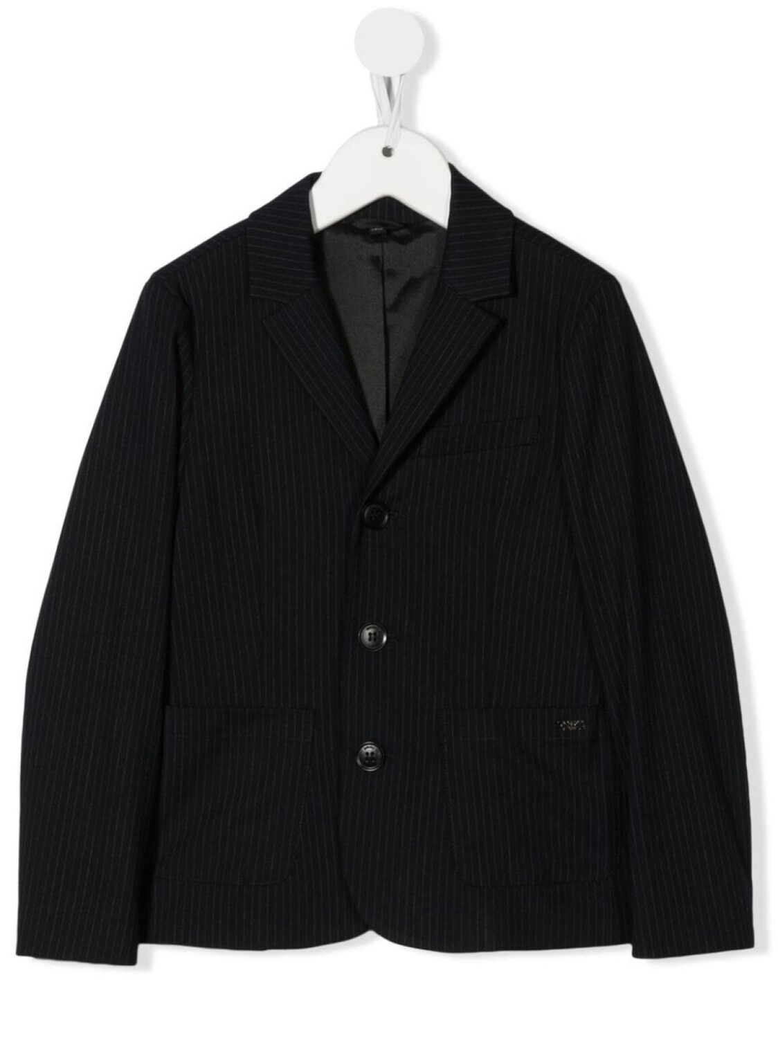 

Emporio Armani пиджак в тонкую полоску, синий