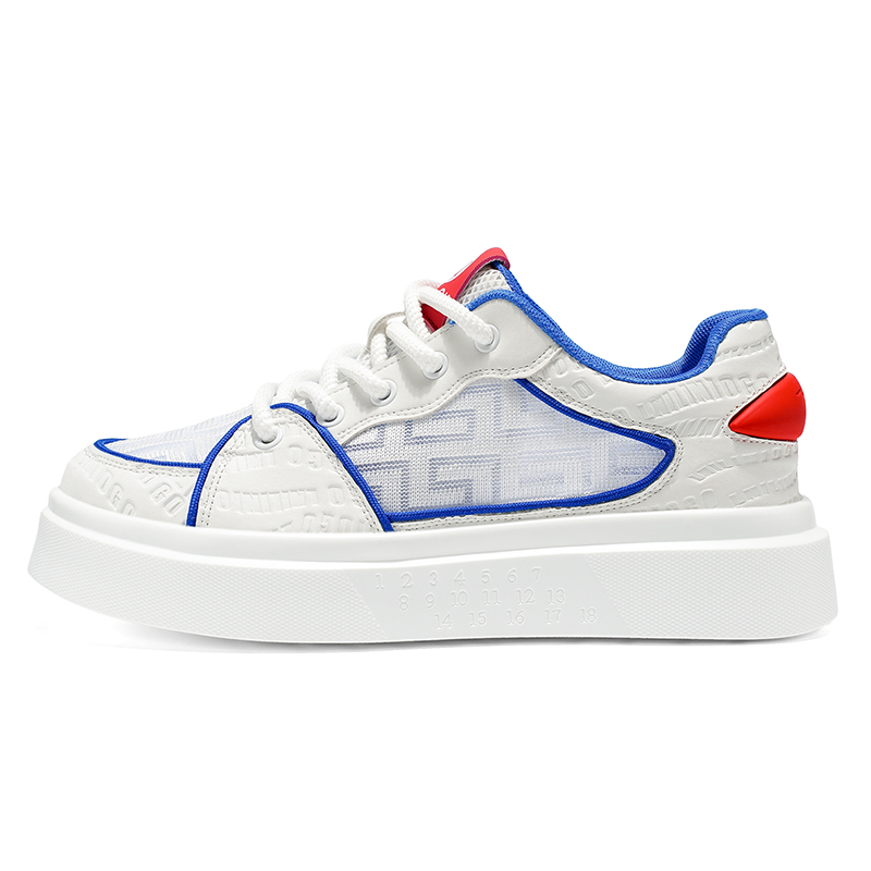 

Износостойкие низкие повседневные туфли для мужчин FAPAI, White Blue