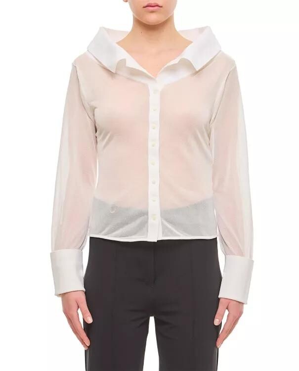 

Рубашка из вискозы Jacquemus, белый