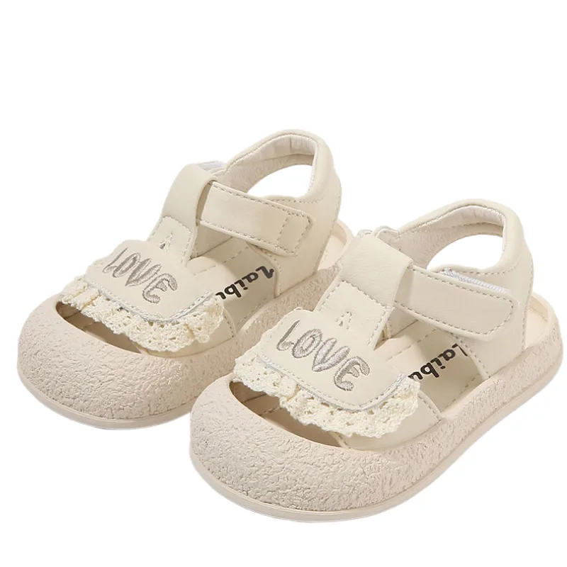 Дышащие кроссовки Mid top для малышей MAIBUXIONG, бежевый — фото 3