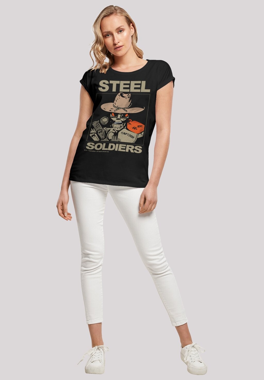 

Футболка с принтом RETRO GAMING STEEL SOLDIERS F4NT4STIC, черный