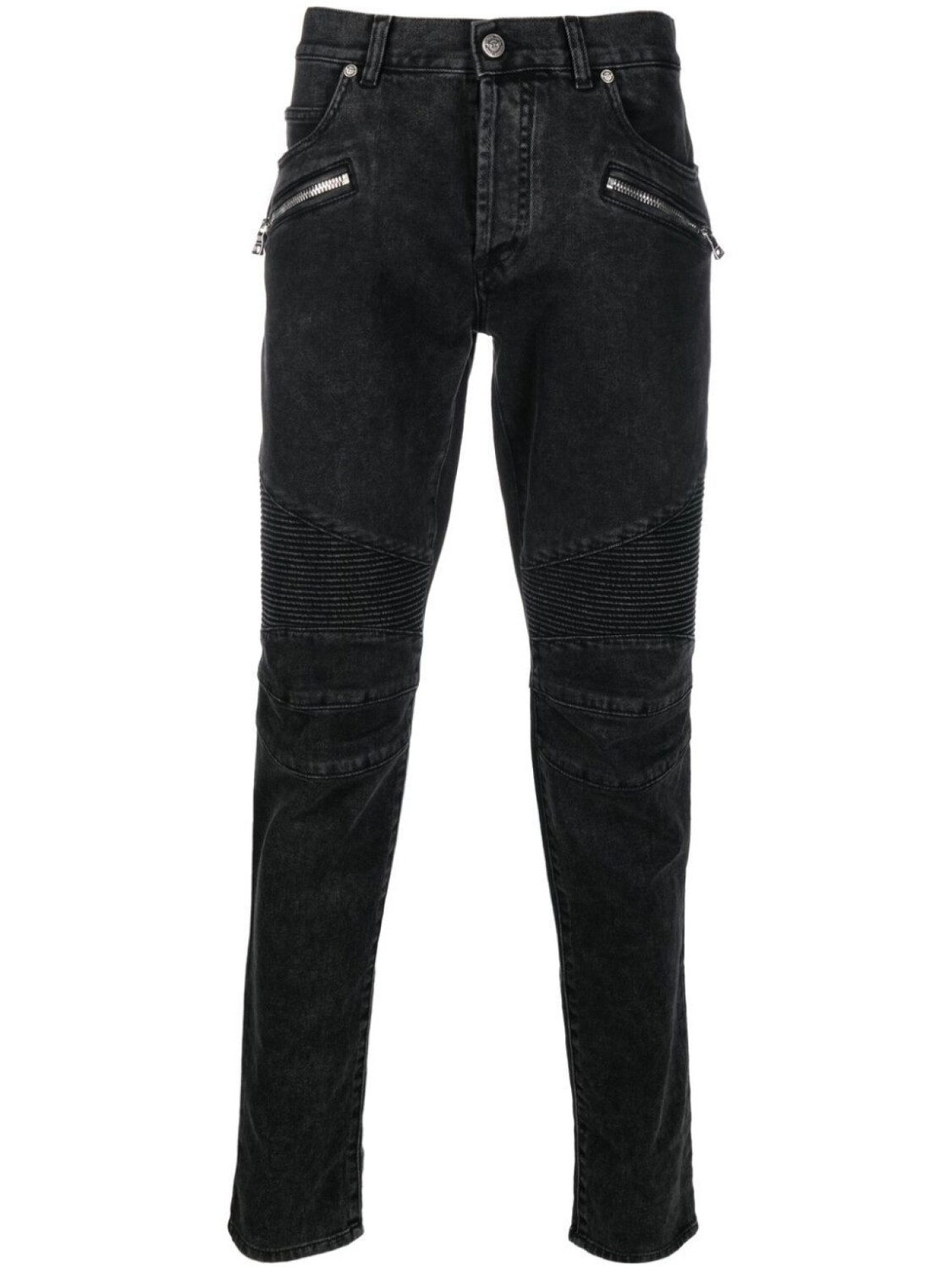

Balmain джинсы скинни с заниженной талией, черный