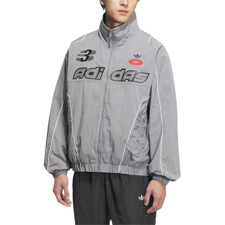 Adidas Originals Мужская куртка RAC WV JKT M серого цвета, Gray — фото 4