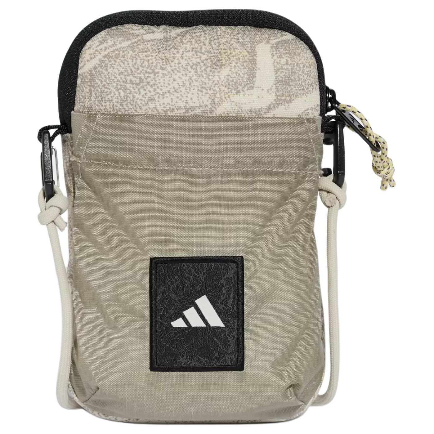 

Adidas Полиэстеровая сумка через плечо малого размера унисекс питательный бежевый и белый, Putty Beige & White