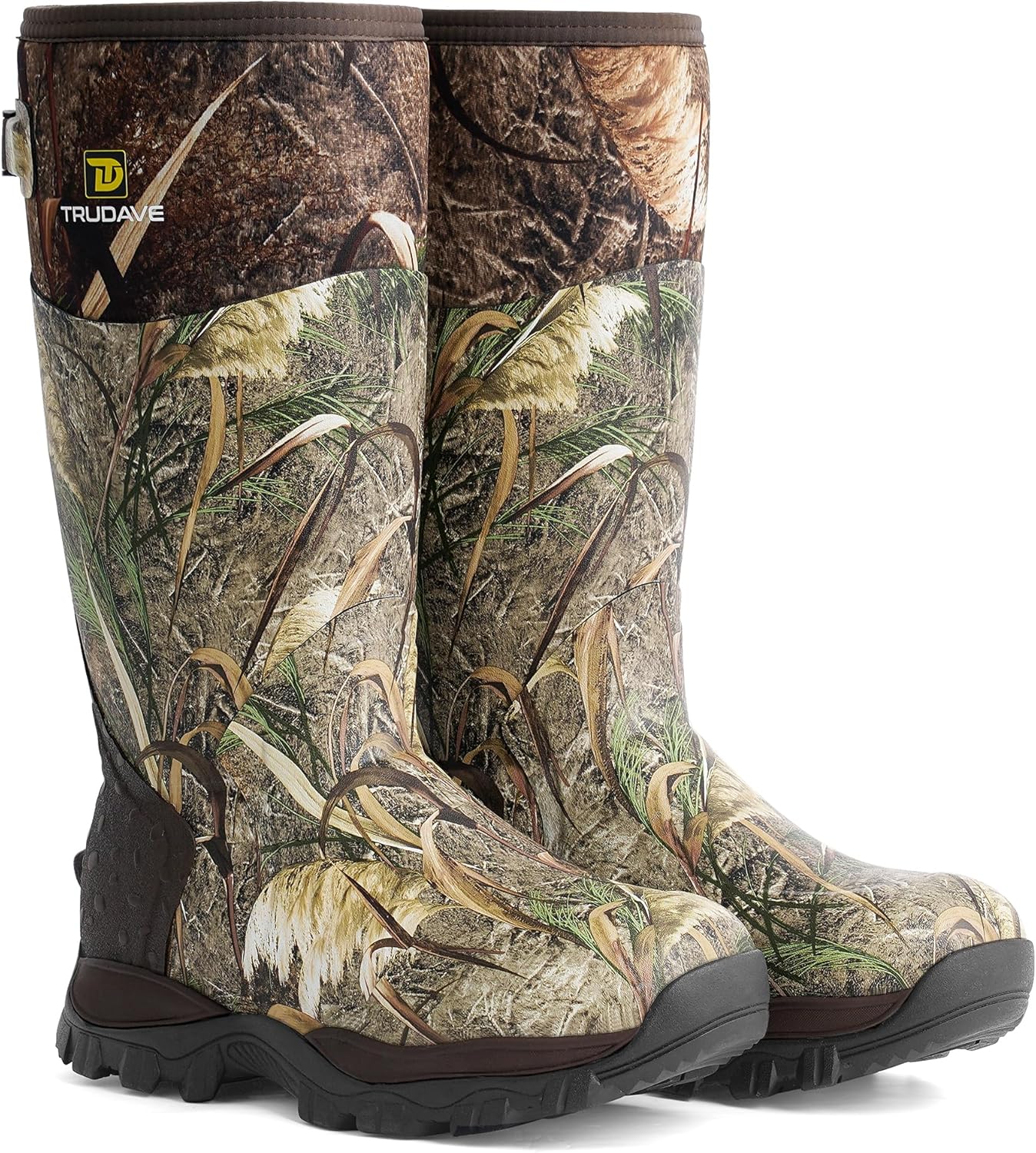

Мужские охотничьи ботинки Trudave - 6 мм неопреновые камуфляжные утепленные и водонепроницаемые резиновые ботинки с стальной вставкой (800 ГР), Reed Grass