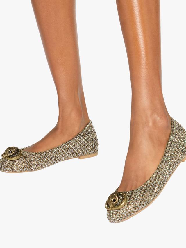 Chelsea балетки с декоративными элементами Kurt Geiger London, Gold — фото 2