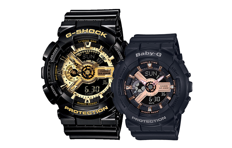 

Унисекс парные часы серии Black CASIO