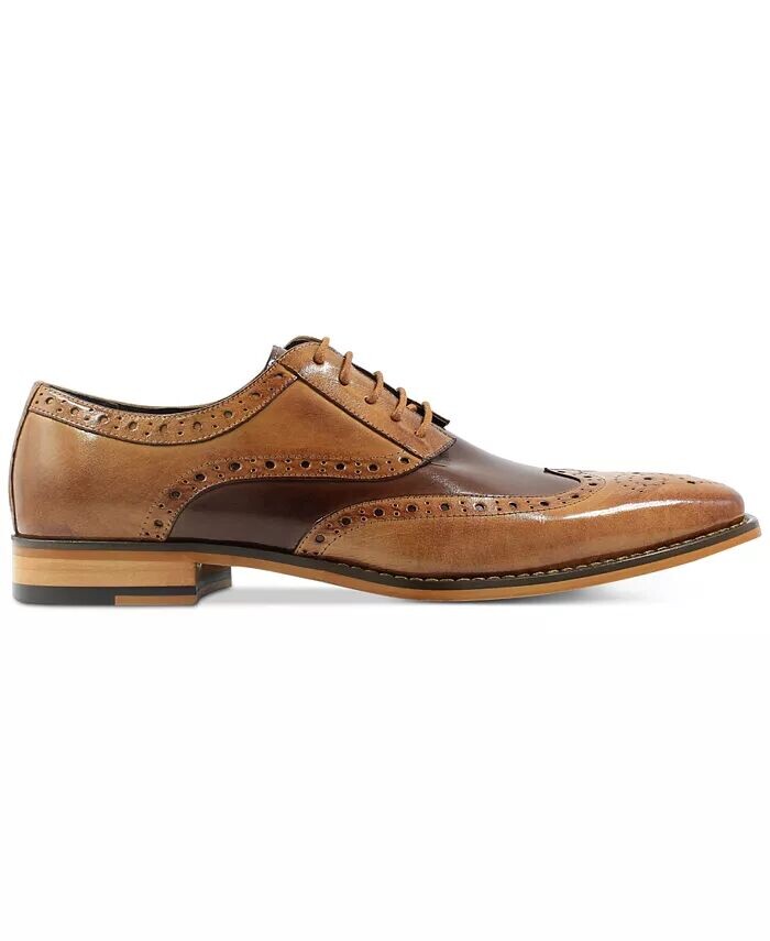 Мужские оксфорды Tinsley Wingtip Stacy Adams, коричневый/бежевый — фото 2