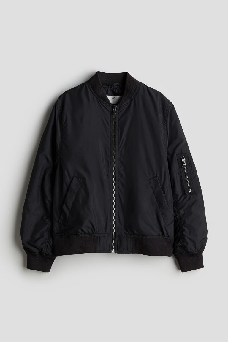 

Пилотная куртка H&M, черный
