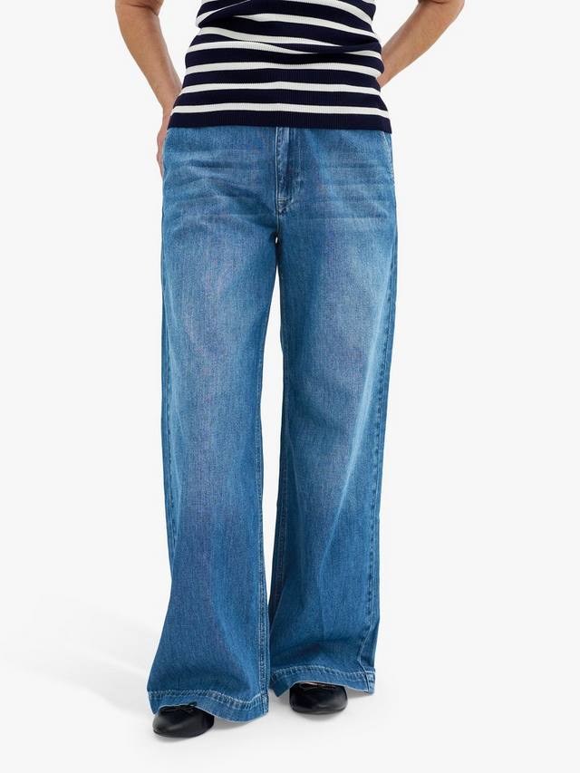 

Джинсы malo с широкими штанинами MY ESSENTIAL WARDROBE, синий