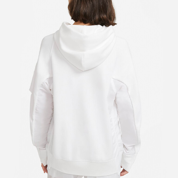 Sacai X Толстовка унисекс белая Nike, белый — фото 3