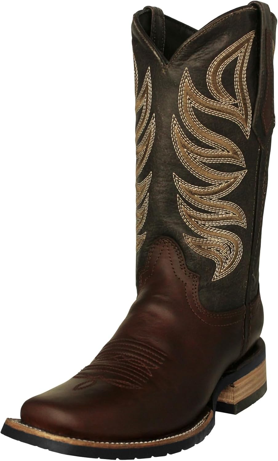 

Мужские ковбойские сапоги Texas Legacy Chedron Western, кожаные, с резиновой подошвой и квадратным носком