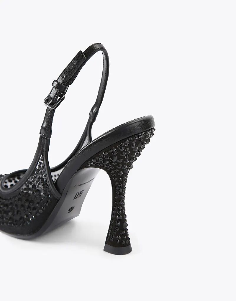 Туфли KG Kurt Geiger Aria с драгоценными камнями на каблуке, черные — фото 4