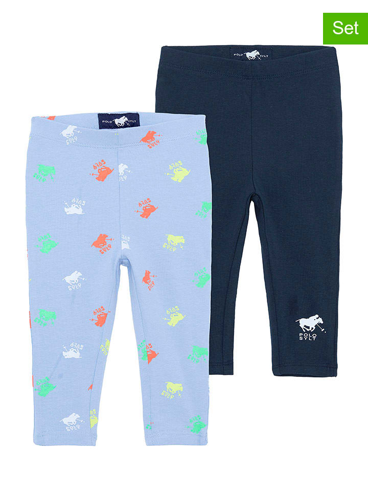 

Polo Sylt Комплект из 2 штук: леггинсы светло-голубого/темно-голубого цвета