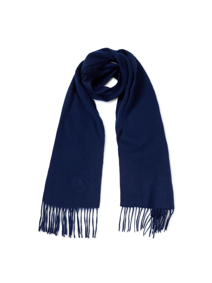 

Органический шарф темно-синего цвета CASH-MERE.CH