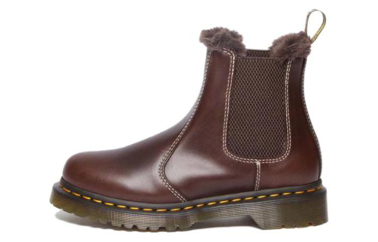 Dr.Martens Ботинки челси Dr. Martens 2976 Leonore с подкладкой из искусственного меха, темно-коричневые, женские