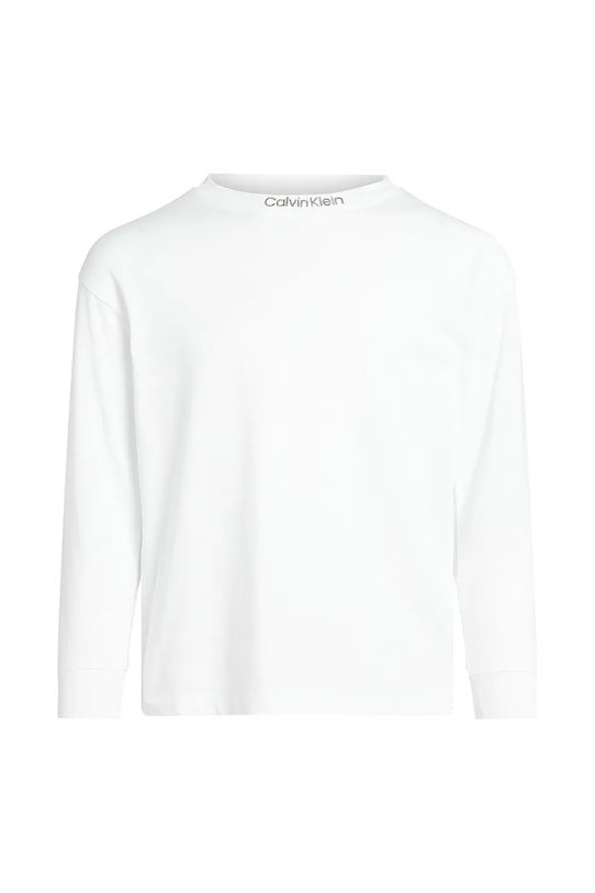 

Детская хлопковая водолазка Calvin Klein Jeans, белый