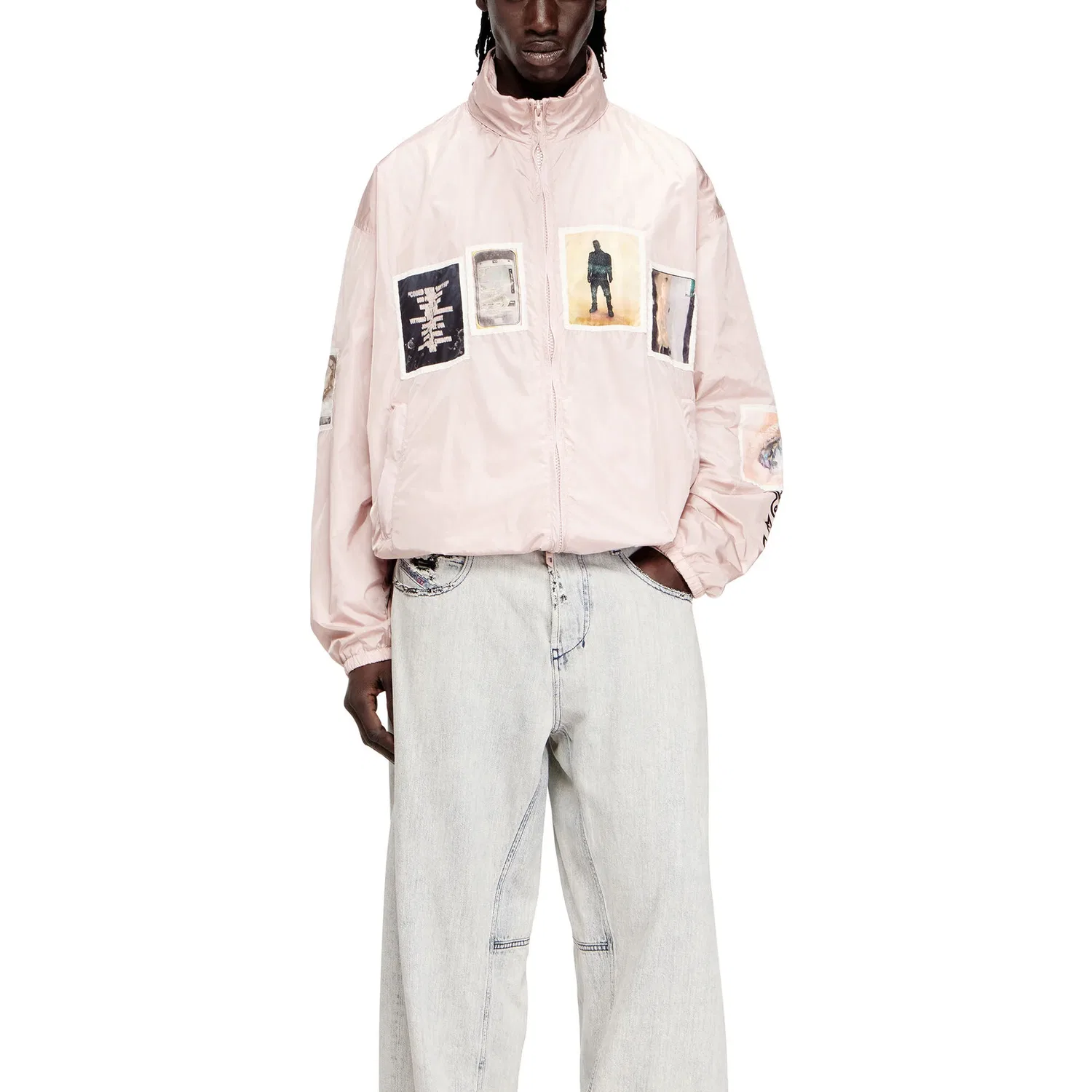 Куртка женская розовая водолазка умеренная Other DIESEL, Pink — фото 3