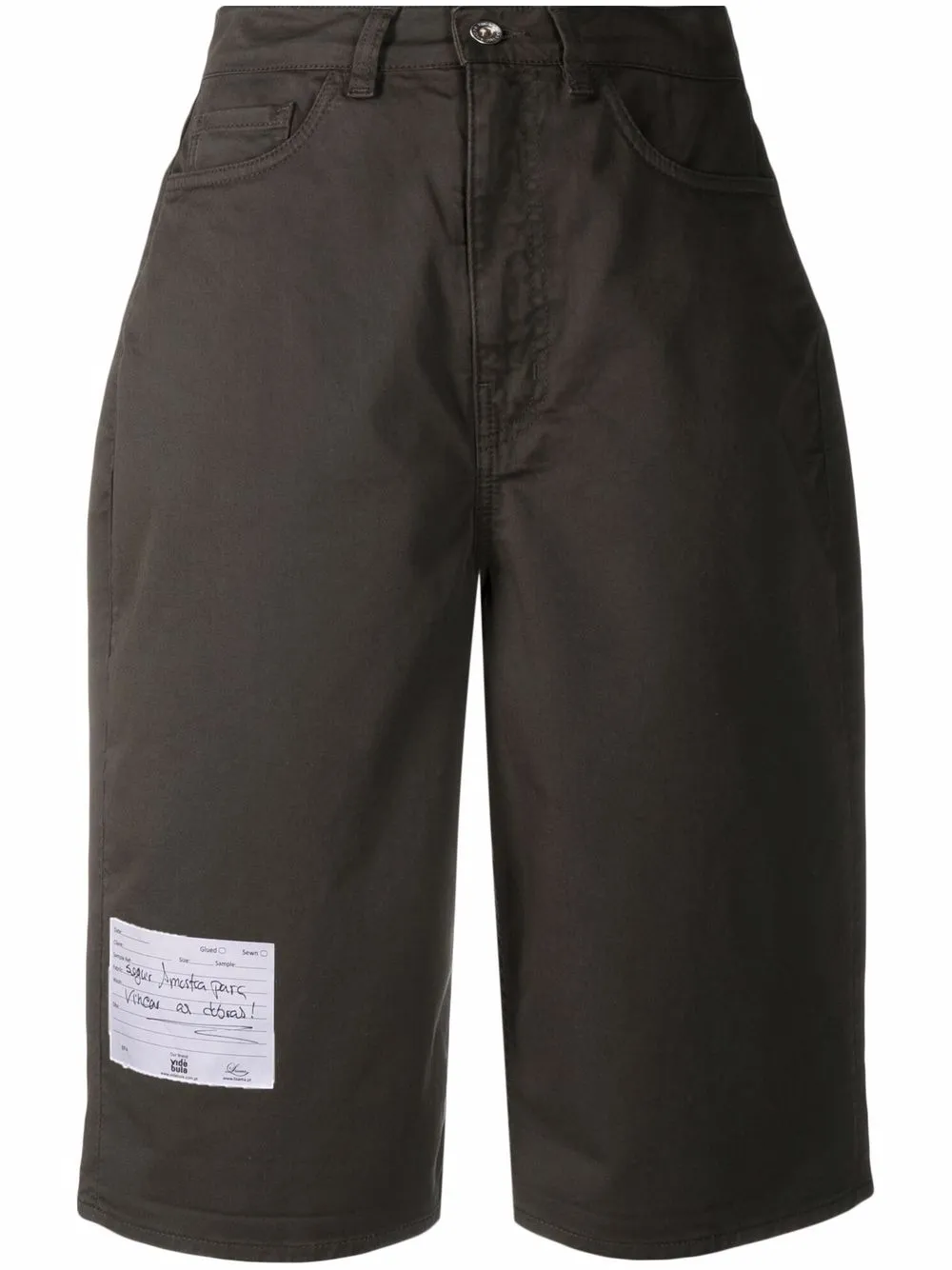 

Джинсовые шорты с нашивкой-логотипом YMC, зеленый