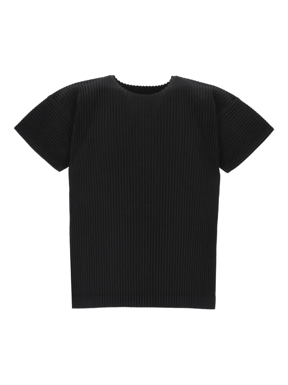 

Плиссированная футболка с короткими рукавами Issey Miyake, черный