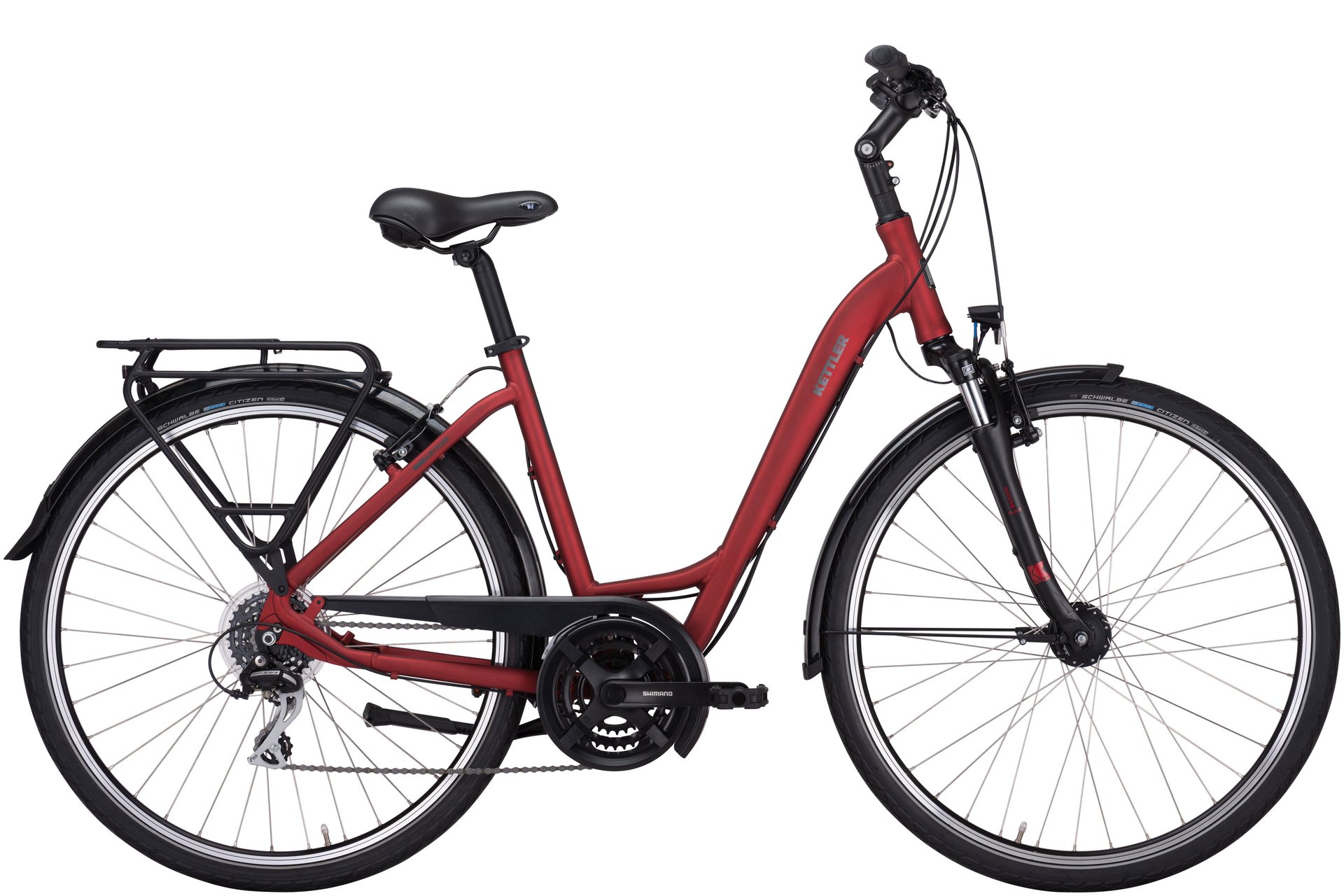 

Трекинговый велосипед Kettler Traveller 1.0 21g - 28 дюймов - tiefeinsteiger, rot | landscape red matt