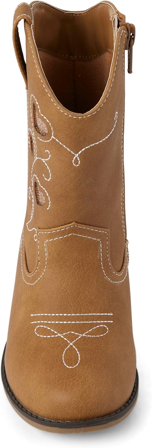 Gymboree и западные детские сапожки для малышей Cowgirl, Tan Hearts — фото 4