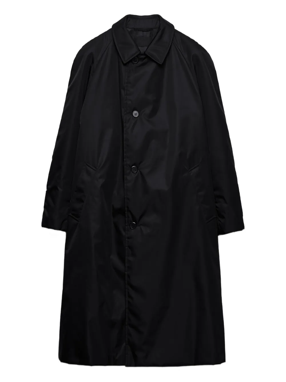 

Пальто с рукавами реглан Prada, черный