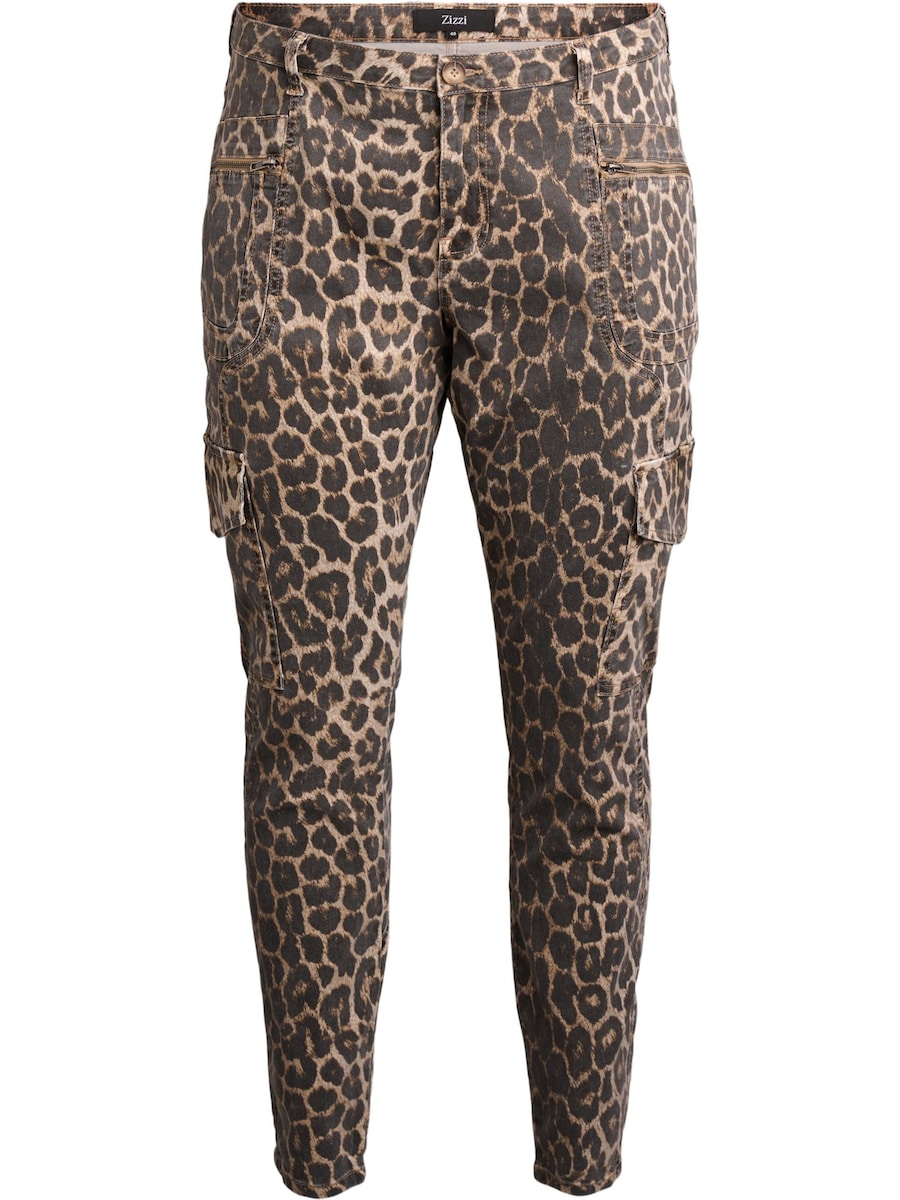 

Зауженные брюки-карго Zizzi Jsea, Chocolate/Umbra