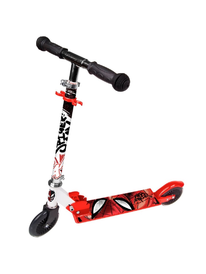 

Двухколесный самокат - складной и безопасный для детей MARVEL Spider-Man