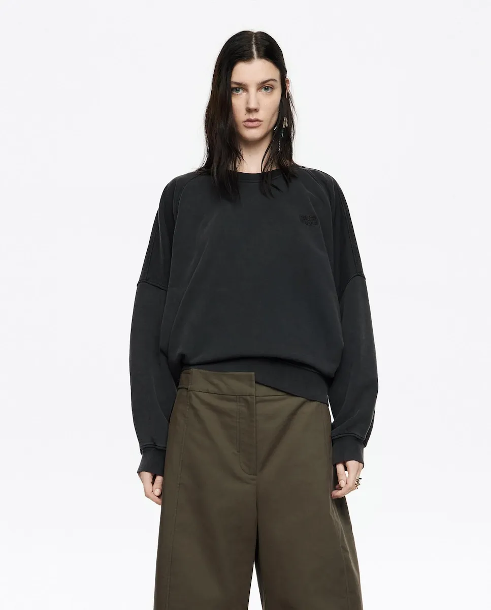 

Женская толстовка с вышитым логотипом в виде шара черного цвета Bimba y Lola