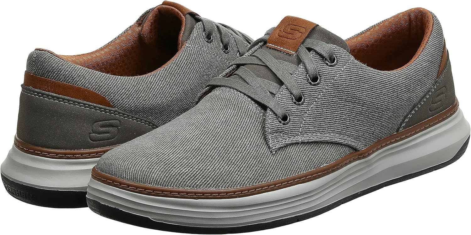 Мужские кеды Skechers Ederson Moreno из канвы, бежевый — фото 2