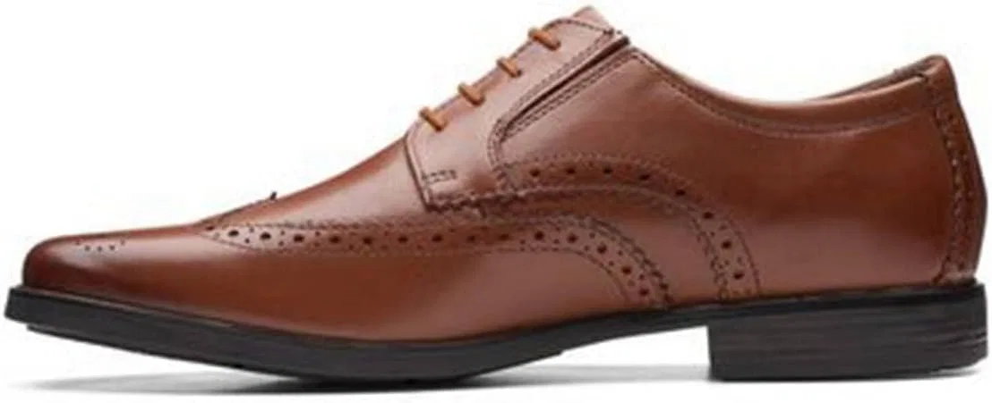 Туфли Clarks Craft Arlo Limit Men's Brogue, Dark Tan Lea — фото 2