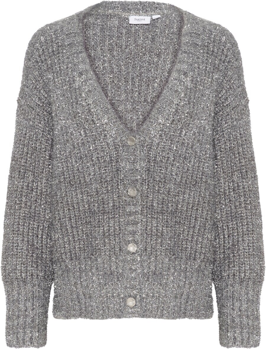 

Вязаный кардиган SAINT TROPEZ Knit Cardigan, темно-серый