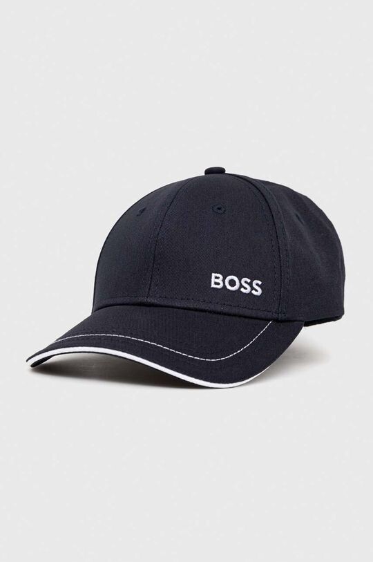 

Хлопковая бейсболка Boss Green, темно-синий