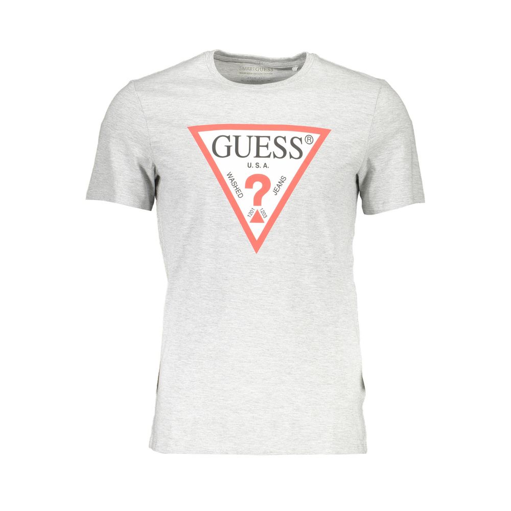

Коричневая хлопковая мужская футболка Guess Shoes