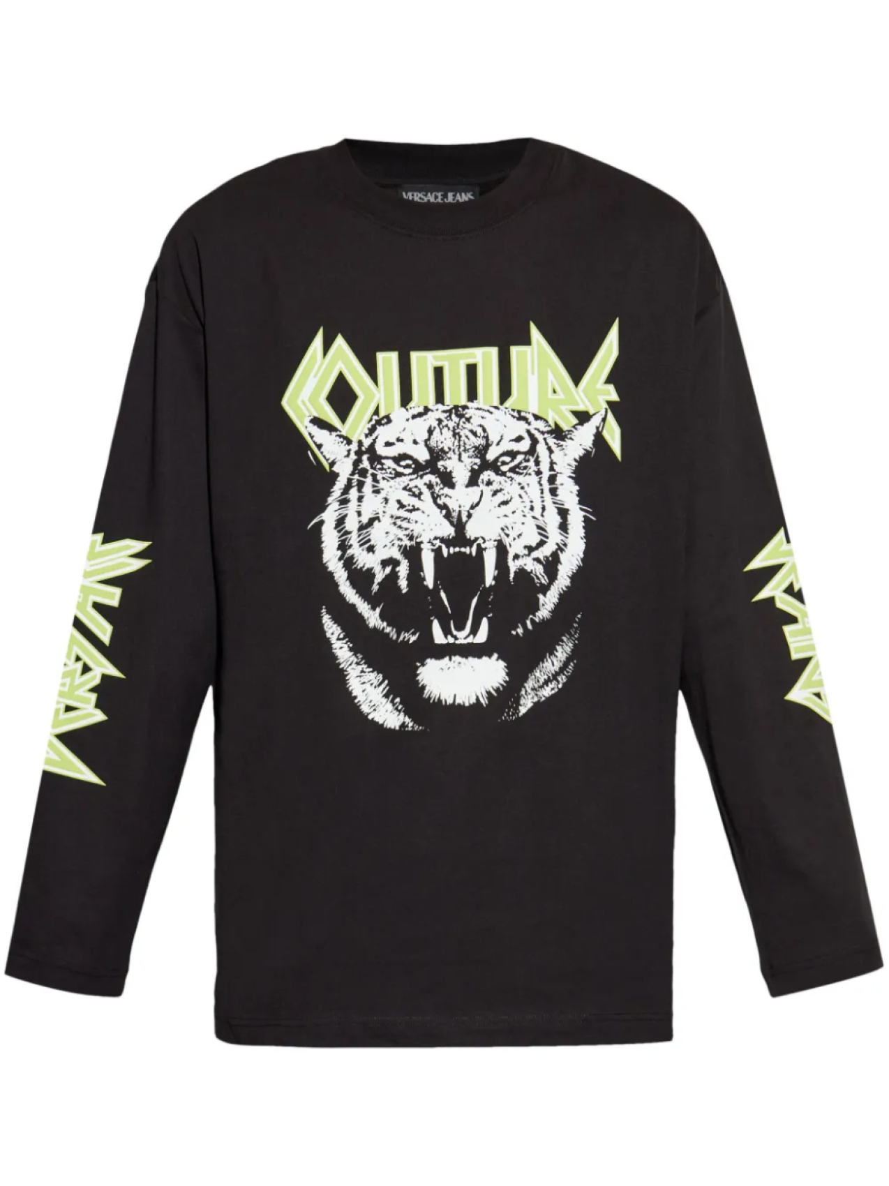 

Футболка с принтом тигра Versace Jeans Couture, черный