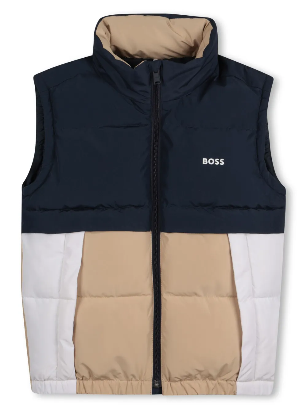 

Жилет в стиле колор-блок BOSS Kidswear, синий