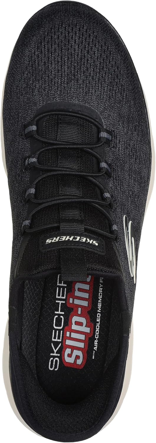 Мужские слипоны Skechers Summits Key Pace без застежек, черный — фото 3