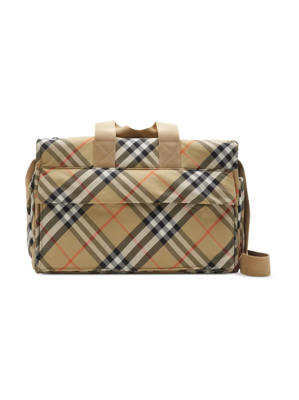 

Пеленальная сумка в клетку BURBERRY KIDS, нейтральный