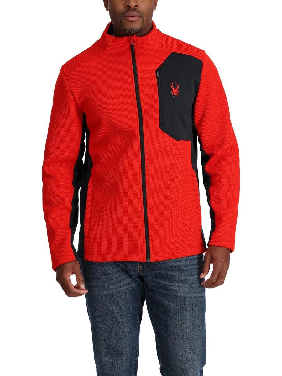 

SPYDER Мужская флисовая куртка-пуловер Bandit - красная