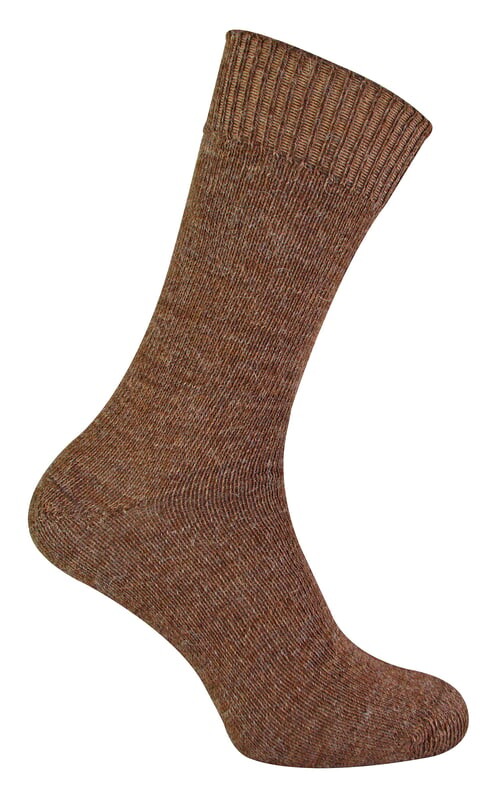 

Повседневные носки из альпаки на зиму коричневого цвета The Highland Sock Co, коричневый