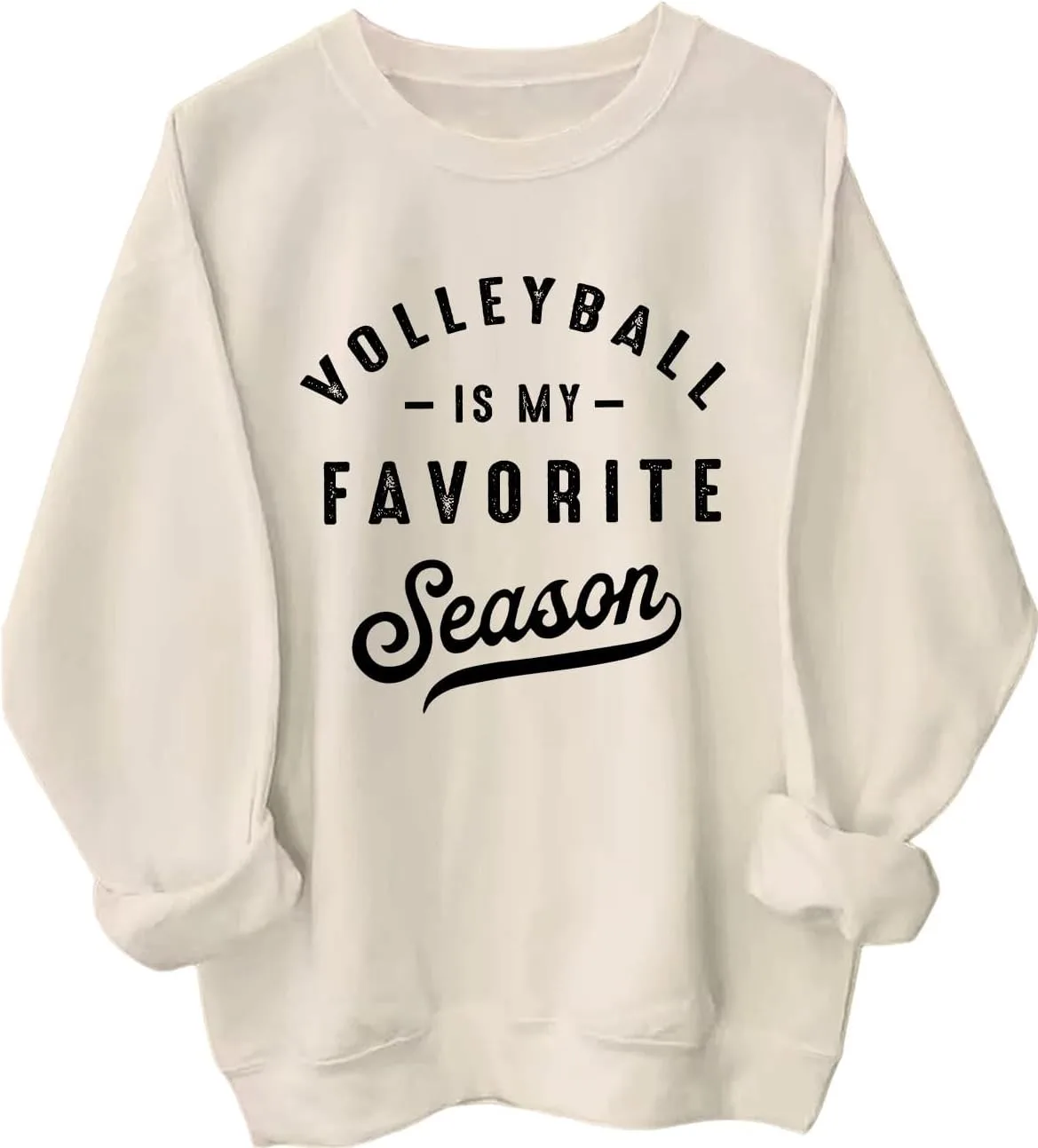 

Толстовка Funny Volleyball с принтом "Volleyball Is My Favorite Season" Batclock