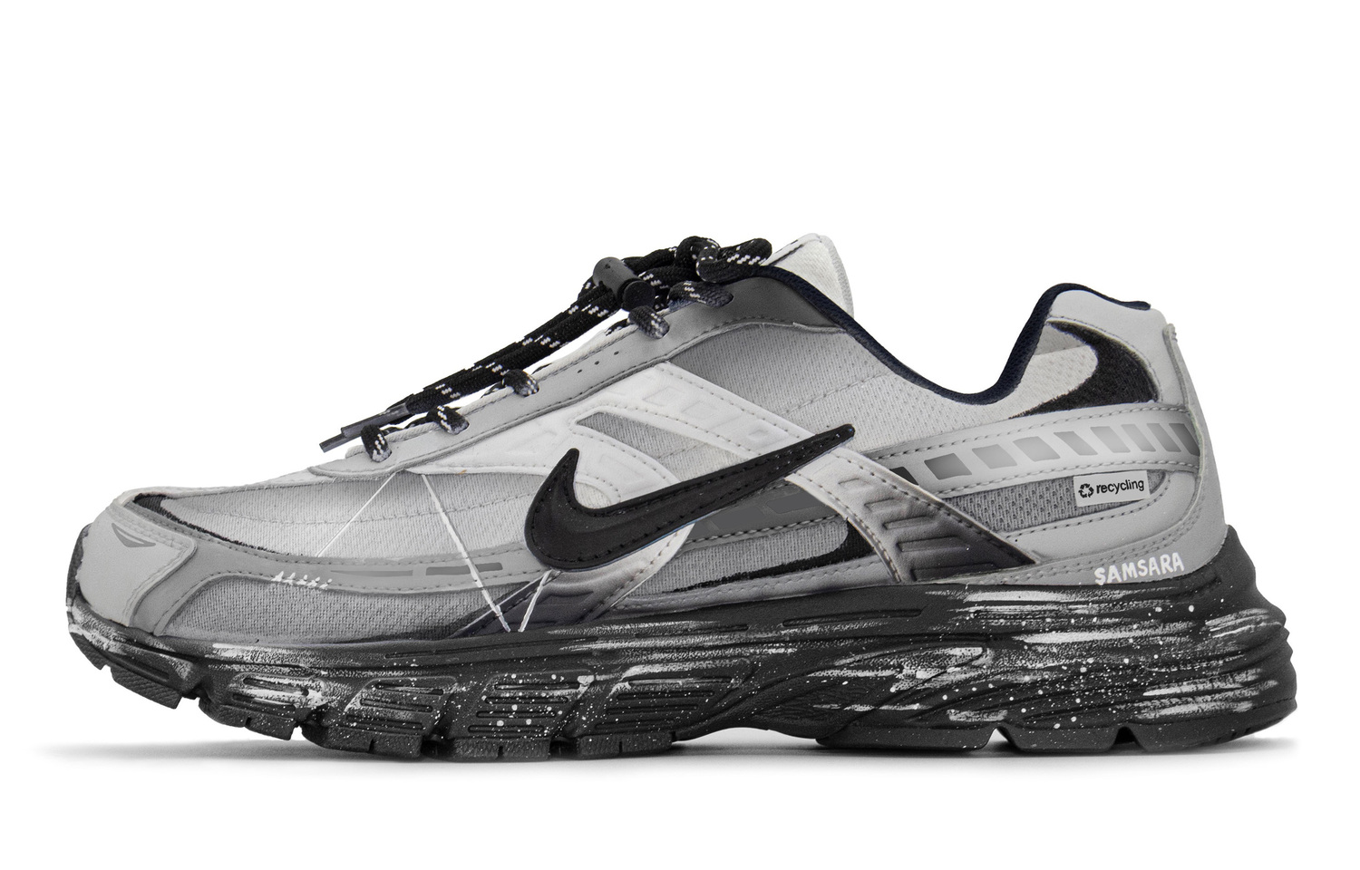 

Nike Инициатор Абразивостойкие Дышащие Низкие Беговые Кроссовки Унисекс Черный Серый, цвет Black Gray