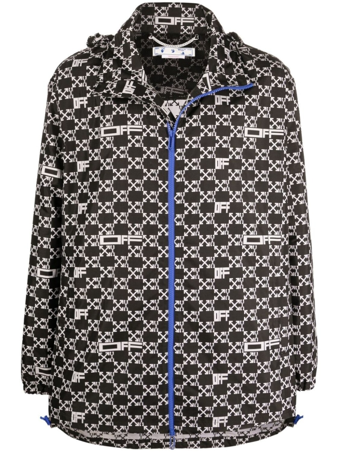 

Off-White ветровка с монограммой, черный